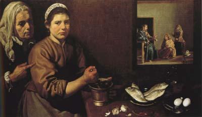 Diego Velazquez Le Christ dans la maison de Marthe et Marie (df02) France oil painting art